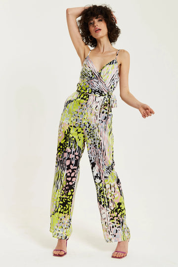 Multicolour Abstract Print Jumpsuit Liquorish